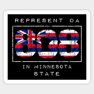 Rep Da 808 in Minnesota State by Hawaii Nei All Day Sticker